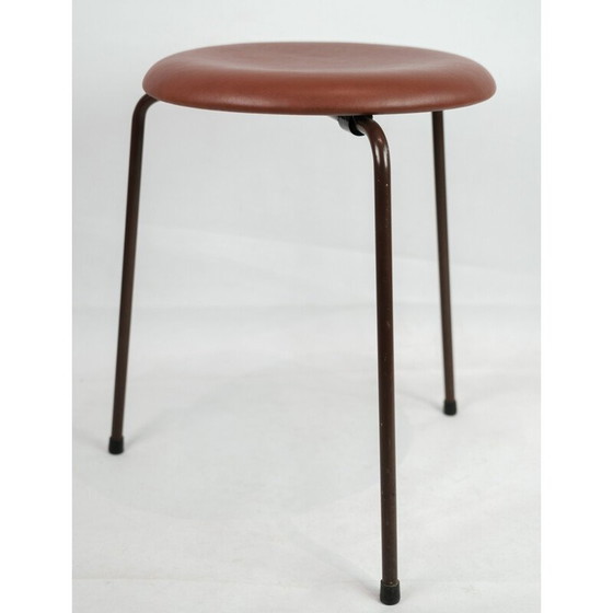 Image 1 of Vintage Dot Hocker Hocker aus Leder von Arne Jacobsen, 1960er Jahre