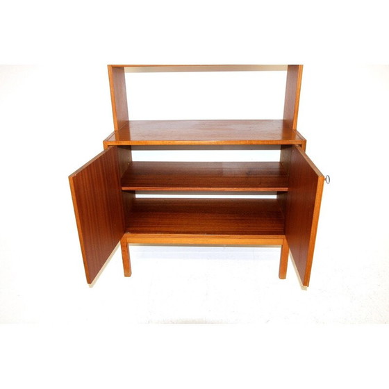 Image 1 of Vintage Bücherregal mit Kommode aus Buchenholz, Schweden 1960