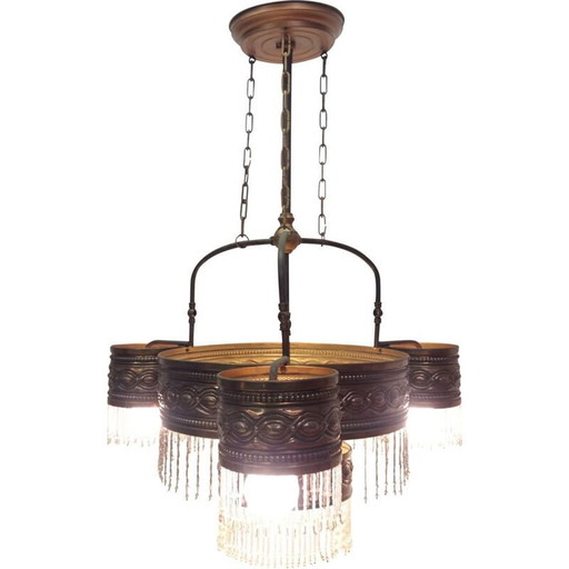 Vintage Jugendstil-Kronleuchter, Tschechoslowakei 1900