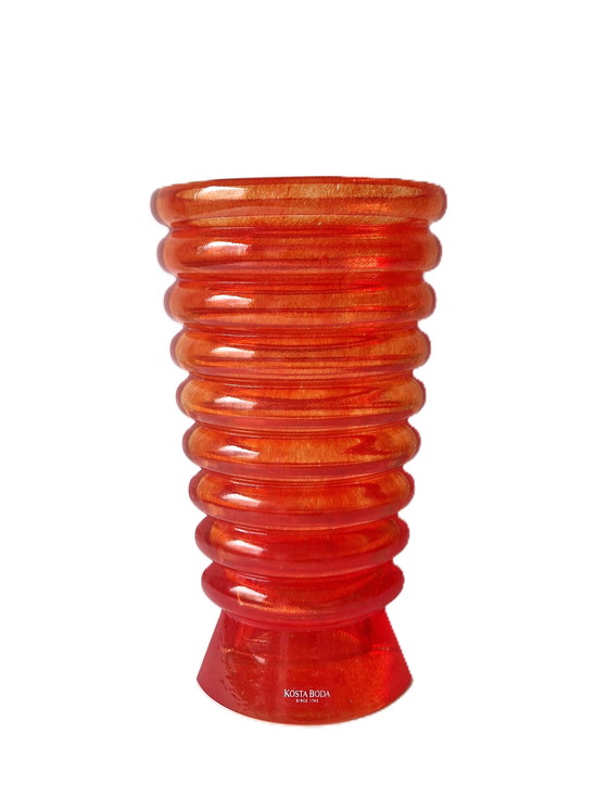 Image 1 of Kosta Boda - Seltene Vase von Kjell Engman - Signiert