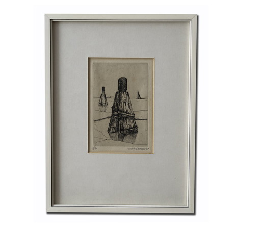 Jan Sleeboom, Radierung von Dukdalf