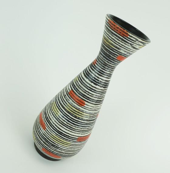 Image 1 of Elegante Mid Century Modern Jasba Keramik Vase Anfang 1960S Modell 130/30