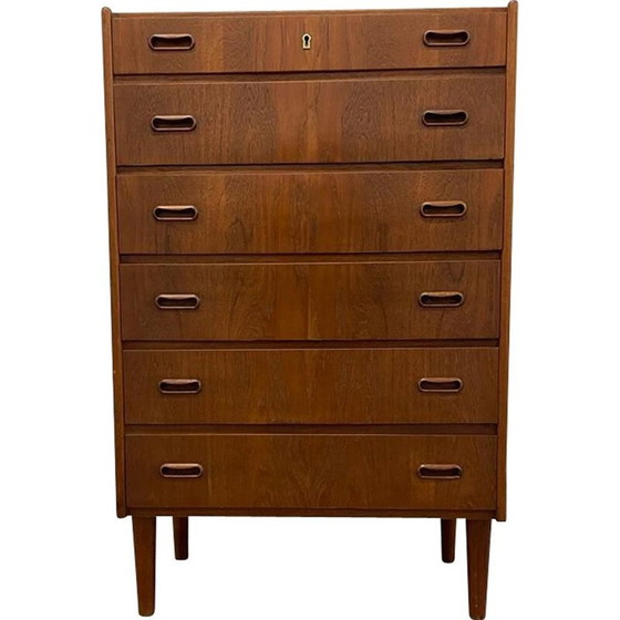 Image 1 of Dänische Vintage-Kommode aus Teakholz, 1960-1970er Jahre