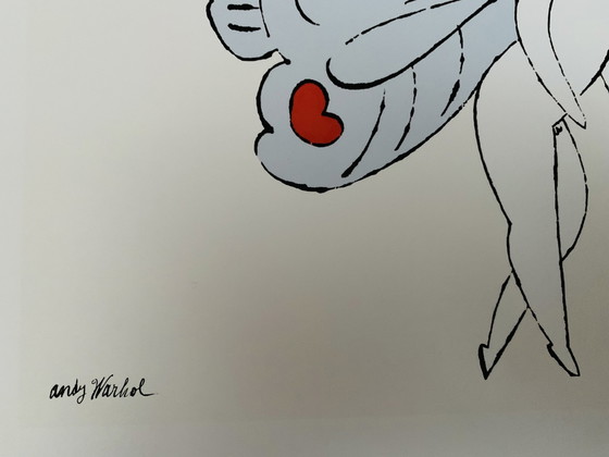 Image 1 of Andy Warhol: "Ich liebe dich so, Triptychon, 1957". Auf der Platte signiert.