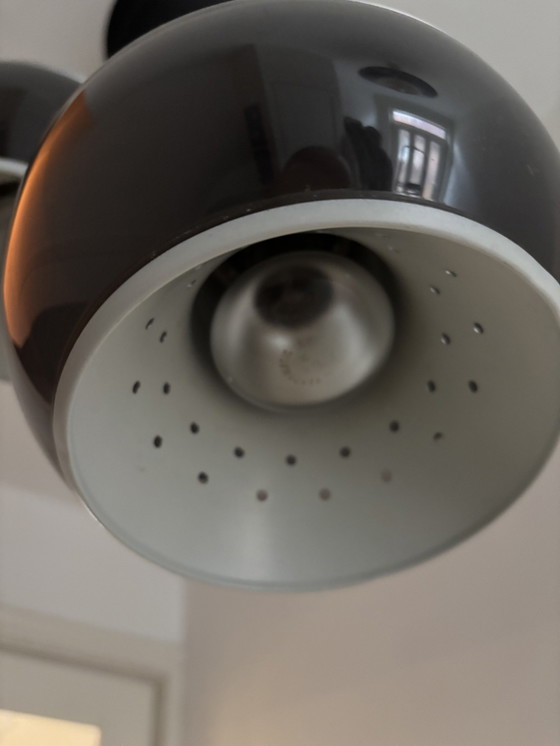 Image 1 of Vintage Dijkstra Cluster Lampe Drei Glühbirnen 1970er