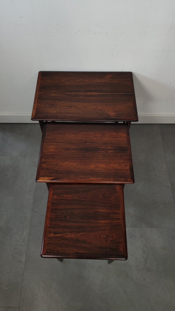 Image 1 of Vintage Danish Mimetype aus Palisanderholz (3er-Set)