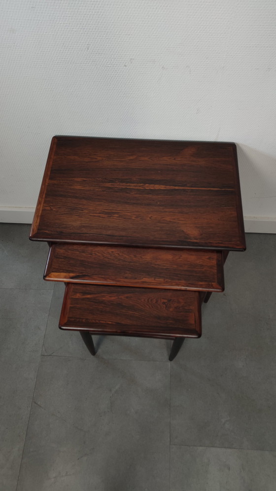 Image 1 of Vintage Danish Mimetype aus Palisanderholz (3er-Set)