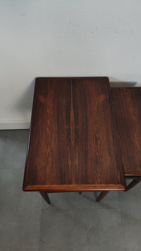 Image 1 of Vintage Danish Mimetype aus Palisanderholz (3er-Set)