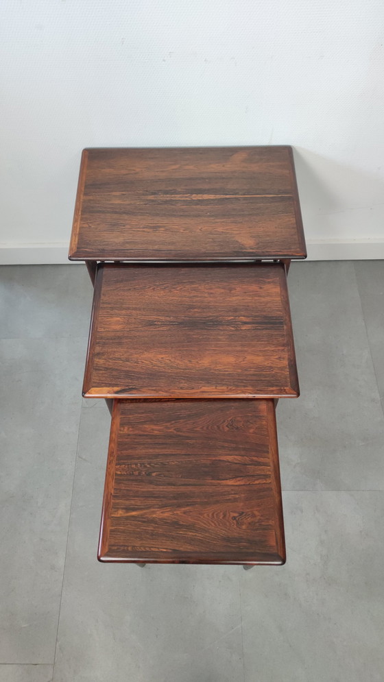 Image 1 of Vintage Danish Mimetype aus Palisanderholz (3er-Set)