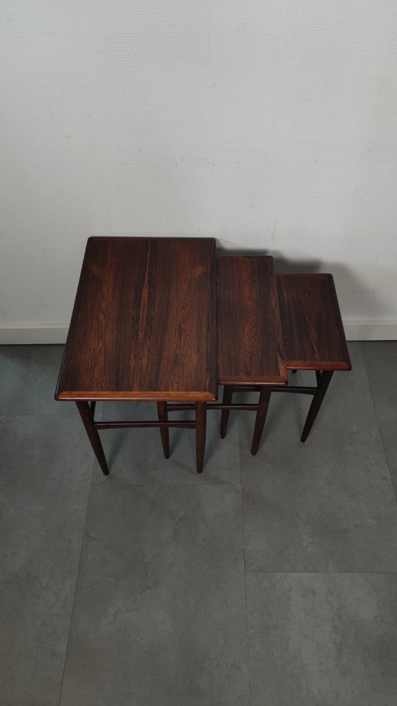 Image 1 of Vintage Danish Mimetype aus Palisanderholz (3er-Set)