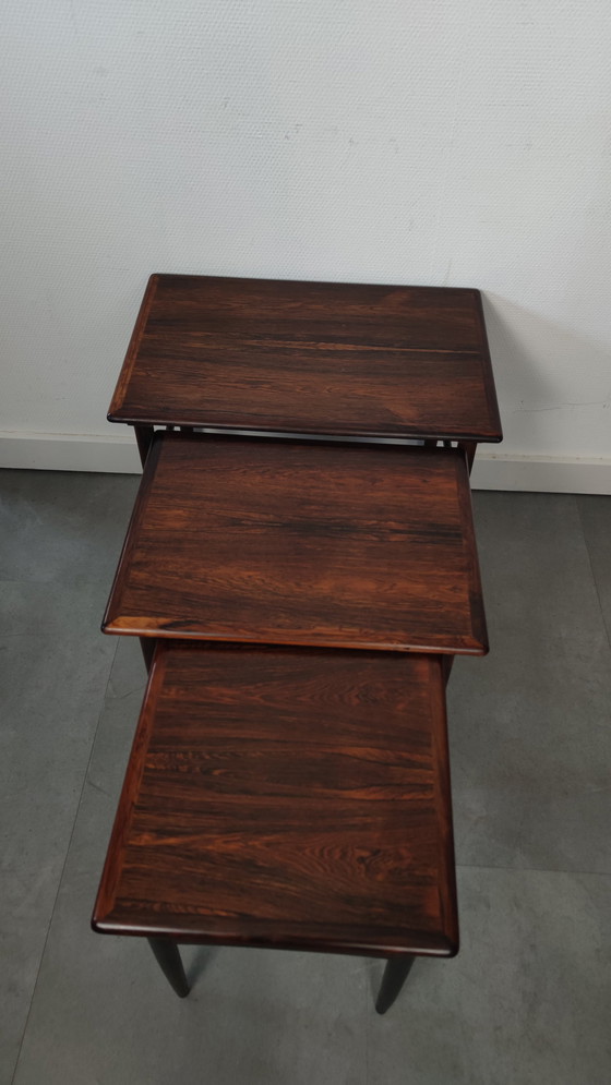 Image 1 of Vintage Danish Mimetype aus Palisanderholz (3er-Set)