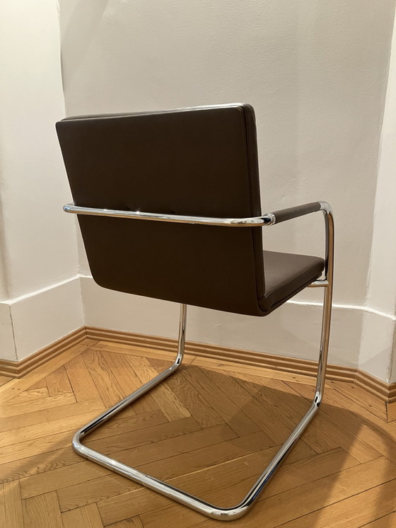 Image 1 of 12x Thonet S60V Leder Braun