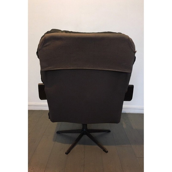 Image 1 of Vintage dänischer Sessel in schwarzem Leder