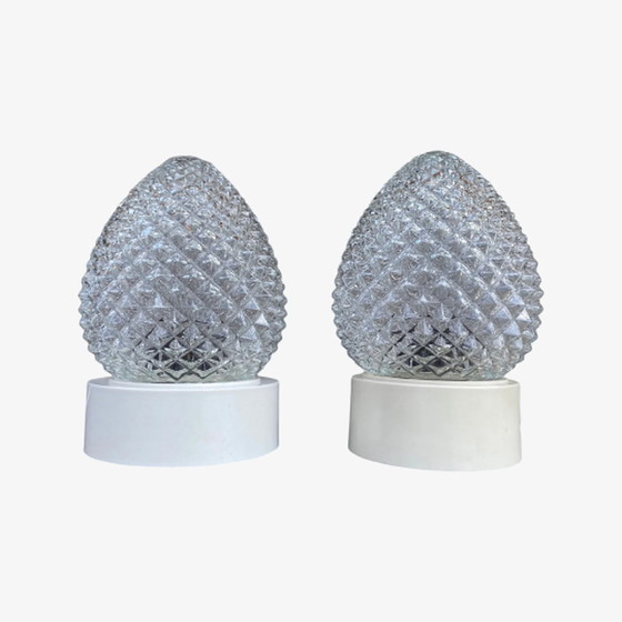 Image 1 of Kiefernzapfen-Nachtlichter aus Glas | 2er-Set