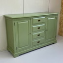Restyle Grün Massivholz Sideboard Refurbished Kommode