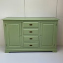 Restyle Grün Massivholz Sideboard Refurbished Kommode