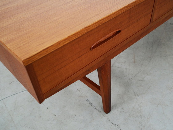 Image 1 of Teakholz-Lowboard, Dänisches Design, 1960er Jahre, Produktion: Dänemark