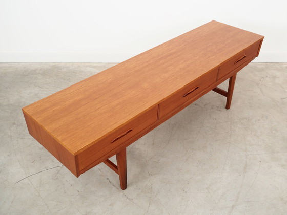 Image 1 of Teakholz-Lowboard, Dänisches Design, 1960er Jahre, Produktion: Dänemark