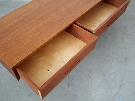 Image 1 of Teakholz-Lowboard, Dänisches Design, 1960er Jahre, Produktion: Dänemark