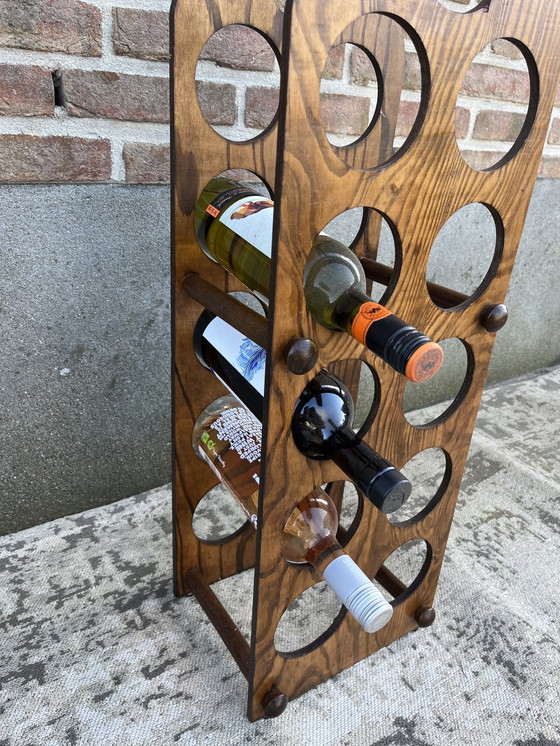 Image 1 of Vintage-Weinregal für 11 Flaschen