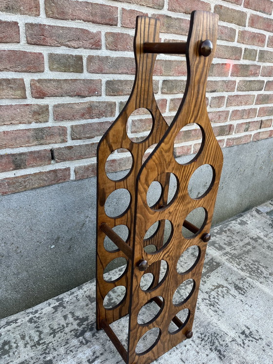 Image 1 of Vintage-Weinregal für 11 Flaschen