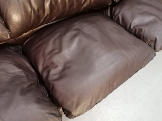 Image 1 of Leder-Sofa Cassina Maralunga 3-Sitzer, 60Er 70Er Jahre