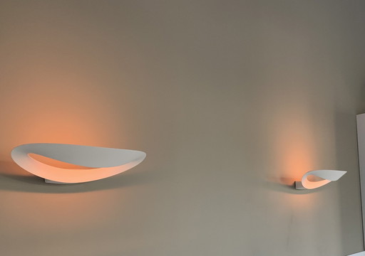 2x Artemide Mesmeri Wandleuchte Weiß