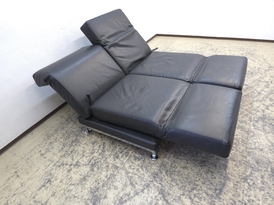 Image 1 of Brühl Moule Sofa Schwarz Designersofa Ledersofa Couch Funktion