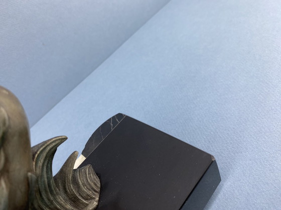 Image 1 of Set Art Deco Buchstützen mit Fasanen