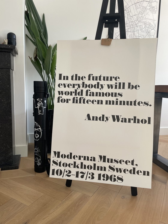 Image 1 of Andy Warhol, In the future, 1968 von John Melin für das Modern Museet entworfen