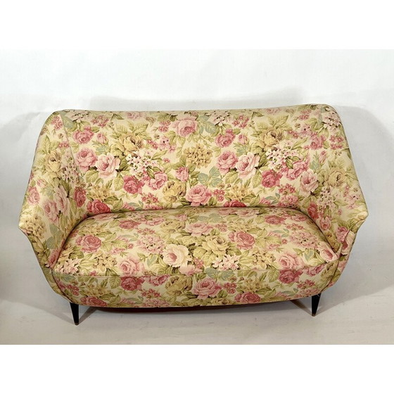 Image 1 of Italienisches Zweisitzer-Sofa aus der Mid-Century-Zeit, 1950er Jahre