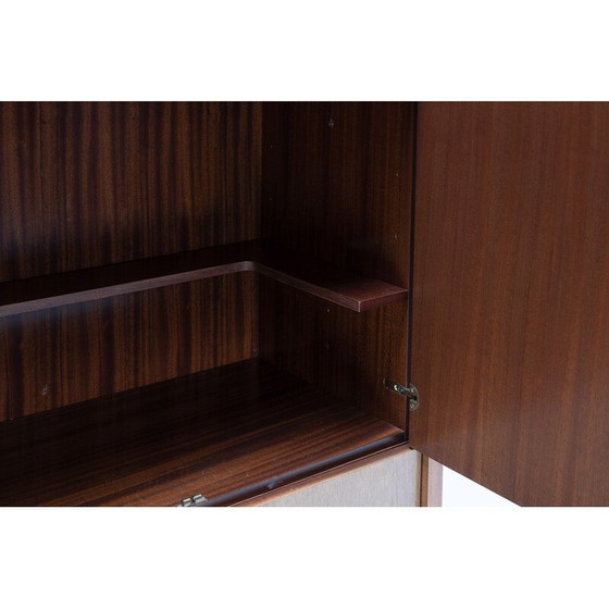 Image 1 of Vintage-Schrank aus Nussbaum und Messing von Pierre Balmain, Frankreich 1980er Jahre