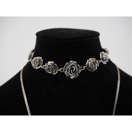 Armband und Kette aus Silber, 1920er Jahre