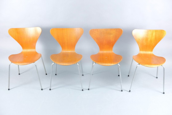 Image 1 of Mid-Century Teak Dining Chairs from Wilde+Spieth, Set of 4