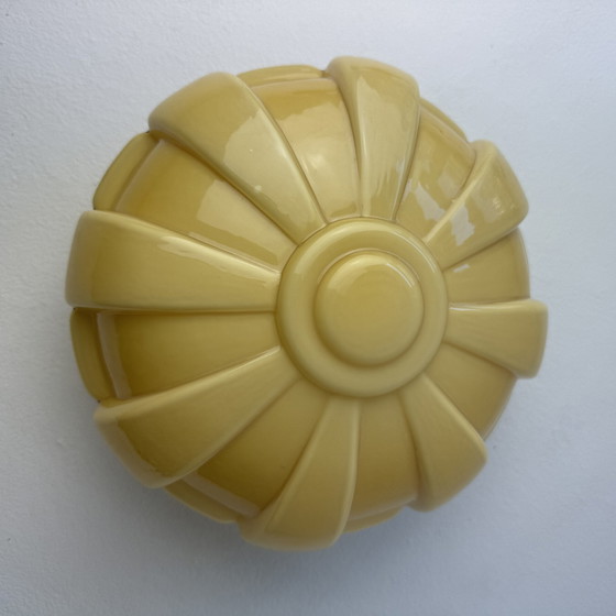 Image 1 of Antike Hängeleuchte aus Opalin Art-Deco