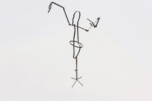 Vintage Steel Mannequin Kunstwerk