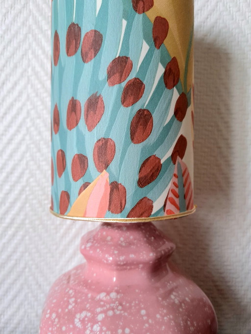 2x Vintage-Keramiklampen