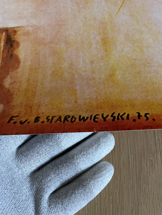 Image 1 of Franciszek A.B. Bilberstein-Starowieyski (1930-2009), Gombrowicz, 1975, Plakat Nr., P-7, Original-Theaterplakat,