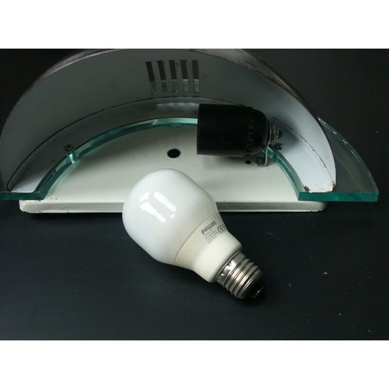 Image 1 of Ein Paar Vintage-Wandleuchten aus Metall und Plexiglas, 1970