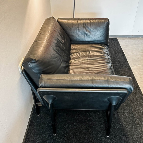 Image 1 of Dema - Rataplan Sofa - Leder schwarz - 150 cm Breite - Klassiker