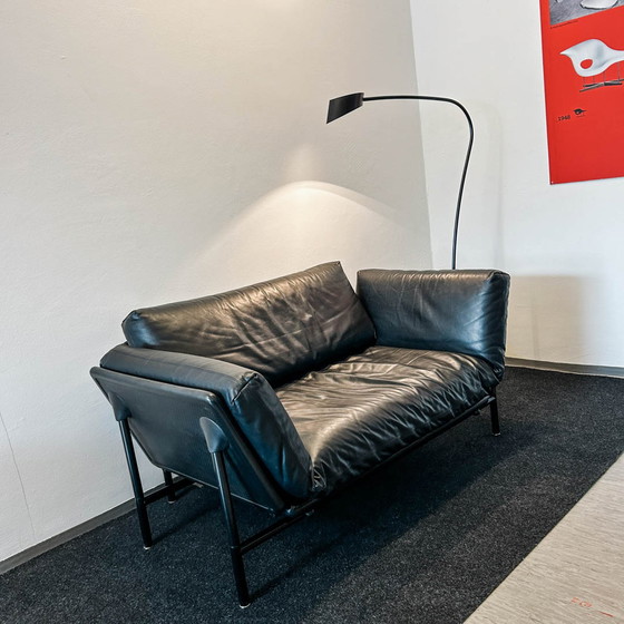 Image 1 of Dema - Rataplan Sofa - Leder schwarz - 150 cm Breite - Klassiker