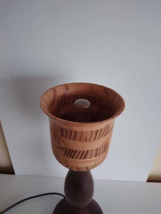 Image 1 of Tulpenlampe aus Holz - Skandinavisch - Vintage
