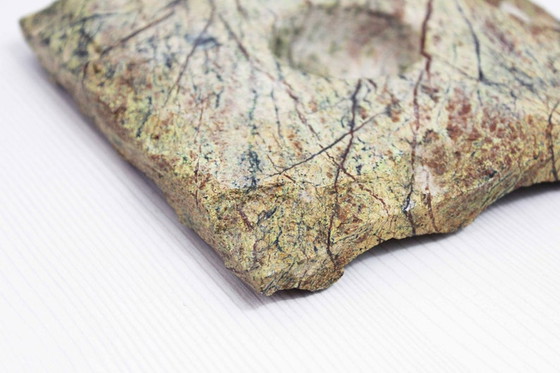 Image 1 of Duo brutalistischer Kerzenleuchter aus Travertin 60er / 70er Jahre