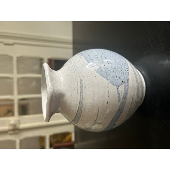 Image 1 of Vintage blue ceramic pitcher, West Germany 1970