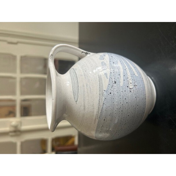 Image 1 of Vintage blue ceramic pitcher, West Germany 1970