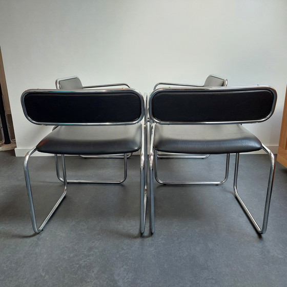 Image 1 of 4x Sigma bauhaus mid century stuhl