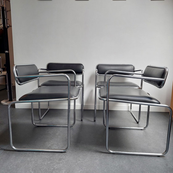 Image 1 of 4x Sigma bauhaus mid century stuhl