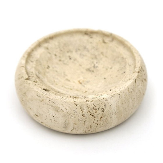 Image 1 of Schale aus Travertin, 1970er Jahre