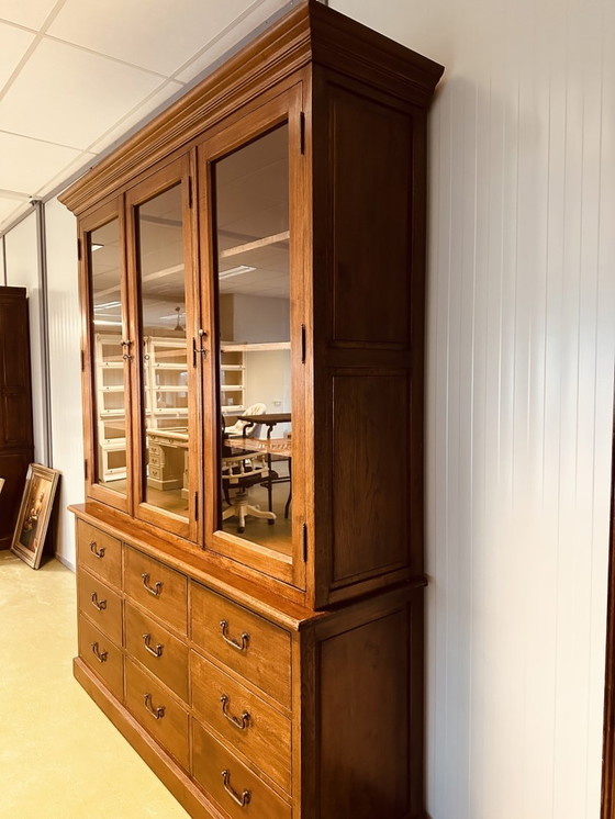 Image 1 of Eichholtz Classic English Bookcase Buffet Cabinet