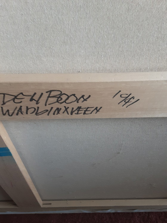 Image 1 of Theo Den Boon-Abstract Malerei auf Leinen 1991